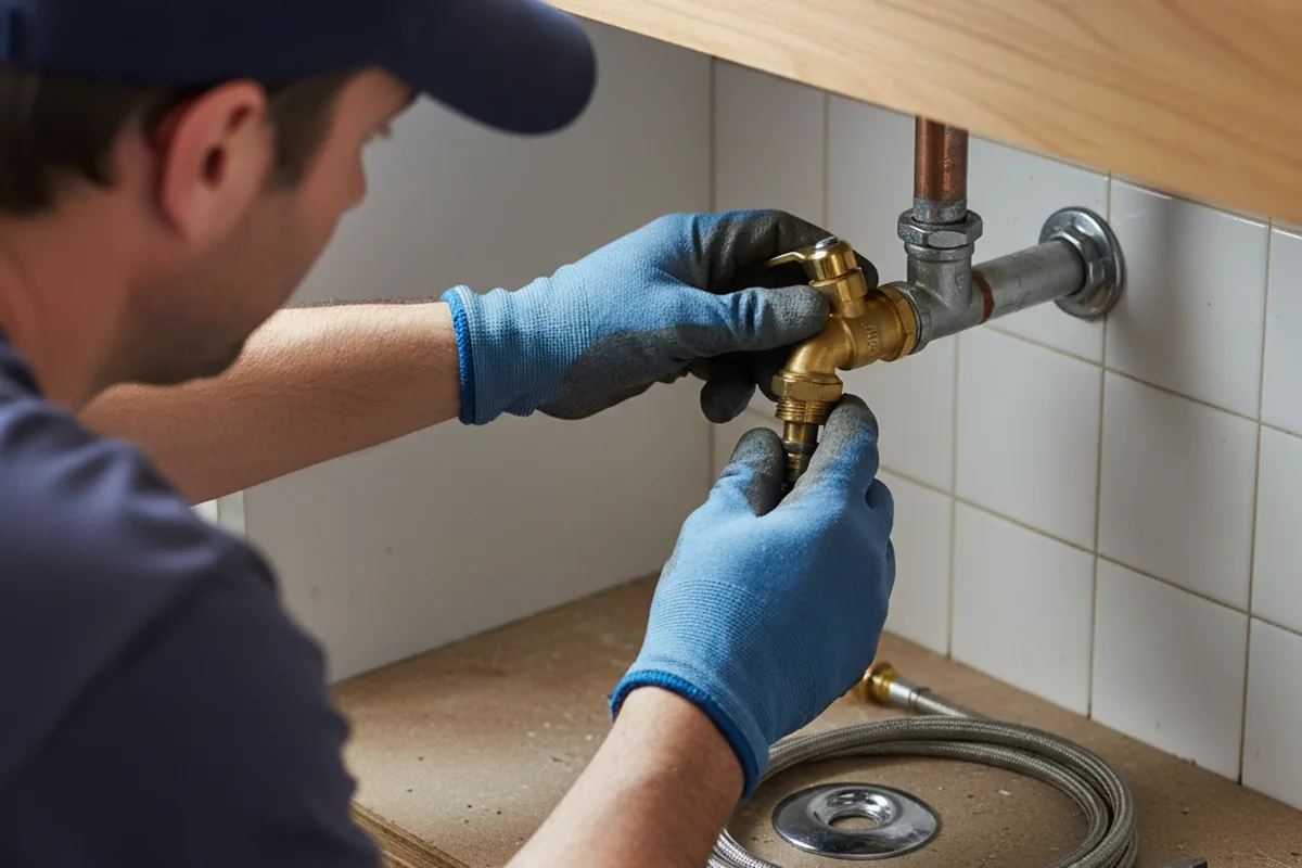 Shutoff valve and fitting work during Faucet and Fixture Repair in Alamo
